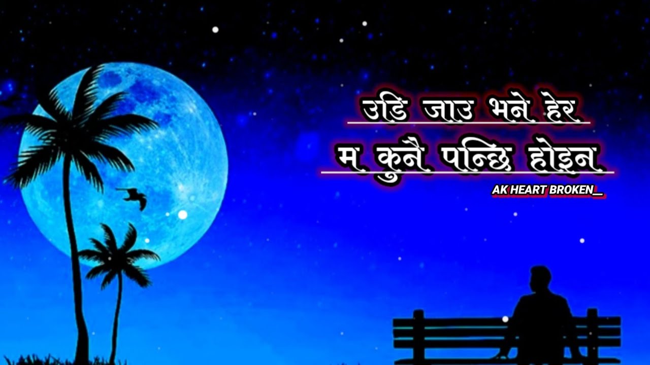 Udi Jau Bhane Hera Ma Kunai Panchhi Hoina  Jaat    New Nepali Song  AK Heart Broken 