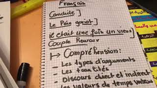 برنامج مادة الفرنسية باك حر علوم انسانية