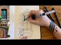 Using Watercolor Pencils for Urban Sketching? | Derwent Inktense Watercolor Pencil Demo