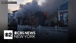 Bodycam video shows rescues from burning Mamaroneck home
