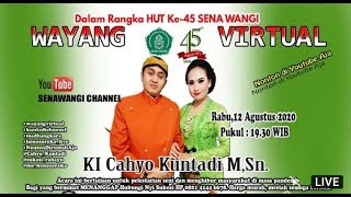 Pagelaran Wayang Virtual Ki Cahyo Kuntadi, M.Sn lakon Semar Maneges