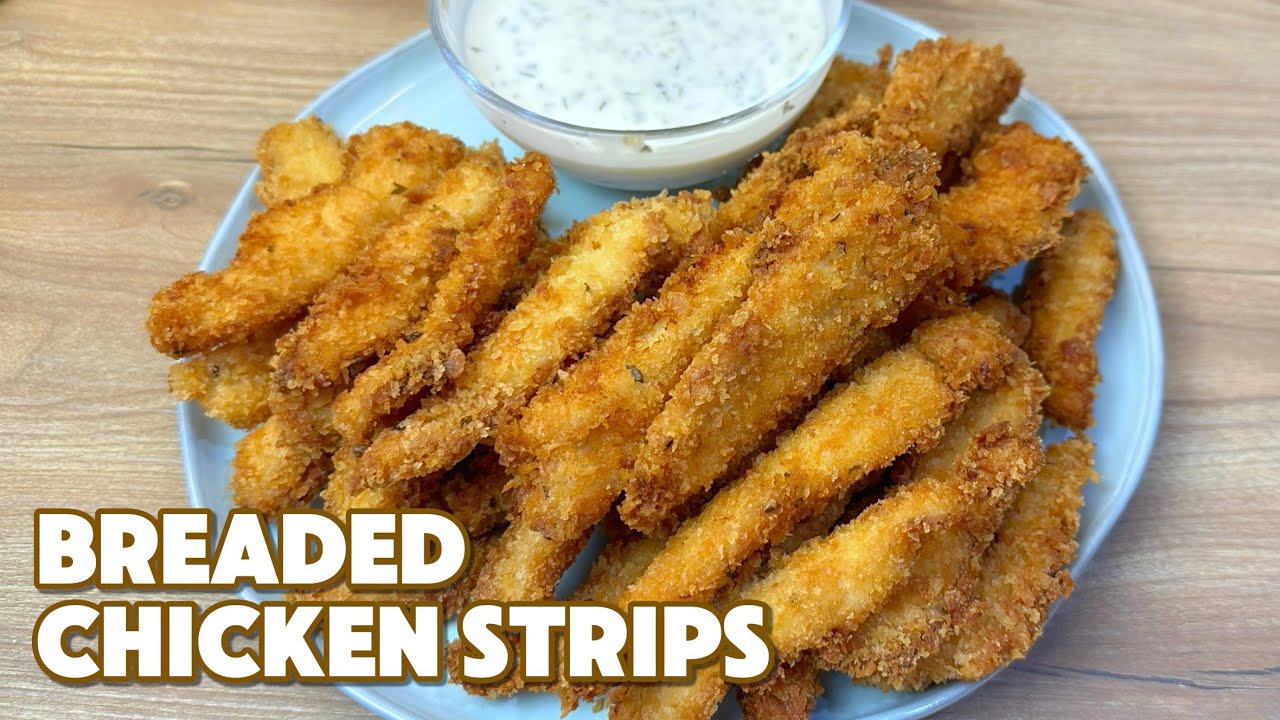 Crispy Chicken Strips with Dipping Sauce