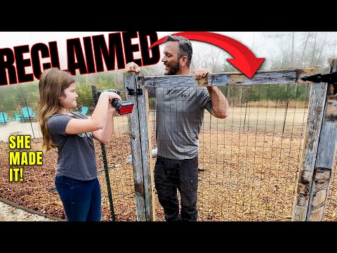 Making a Garden Gate from Reclaimed Wood!