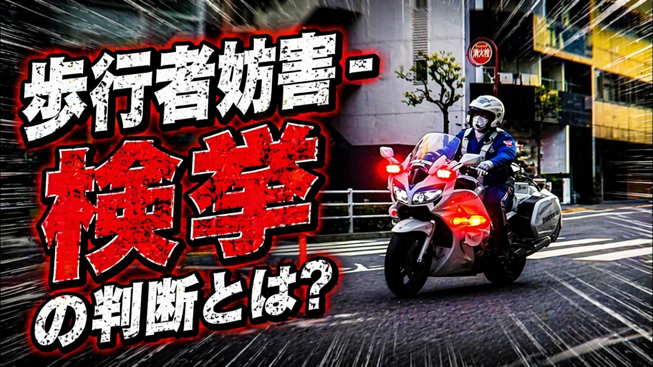 ゴネる余地なし！歩行者妨害で検挙されるケースはこれだ！検挙される場合とされない場合の違いとは？ Failure to yield to pedestrians in Japan