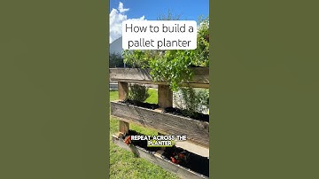 How to build a pallet planter #gardening #garden en