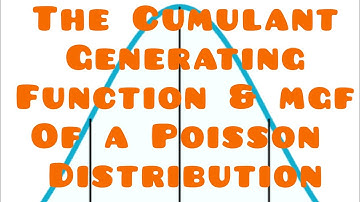Cumulant generating function and moment generating function (MGF) of a Poisson Distribution