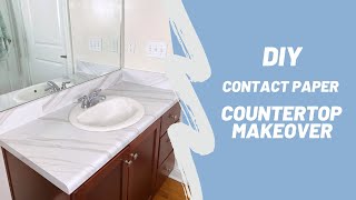 DIY Contact Paper Countertop Makeover