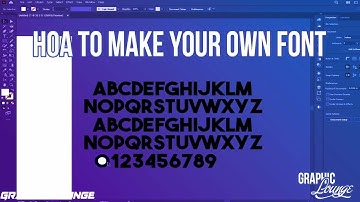 How To Make A Custom Font Using Fontself | In  Illustrator