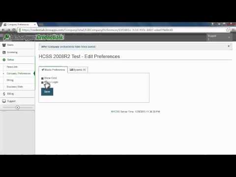 HCSS HeavyJob Mobile, Credentials Part 4: Introduction to the Setup Section