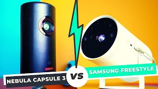 Nebula Capsule 3 vs Samsung Freestyle: Which is the BETTER Portable Projector?