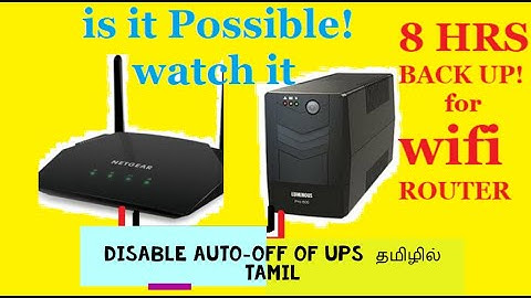 How to #DISABLE #auto #OFF of #UPS in #NOLOAD or for #wifi-router #backup in தமிழில் #LUSK