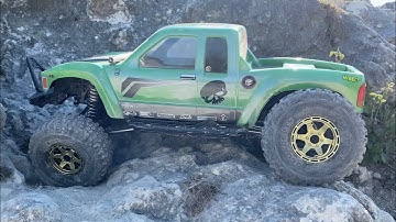 NEW Jconcepts 2.9 Landmines on the Axial SCX6 w/ added wheel weight