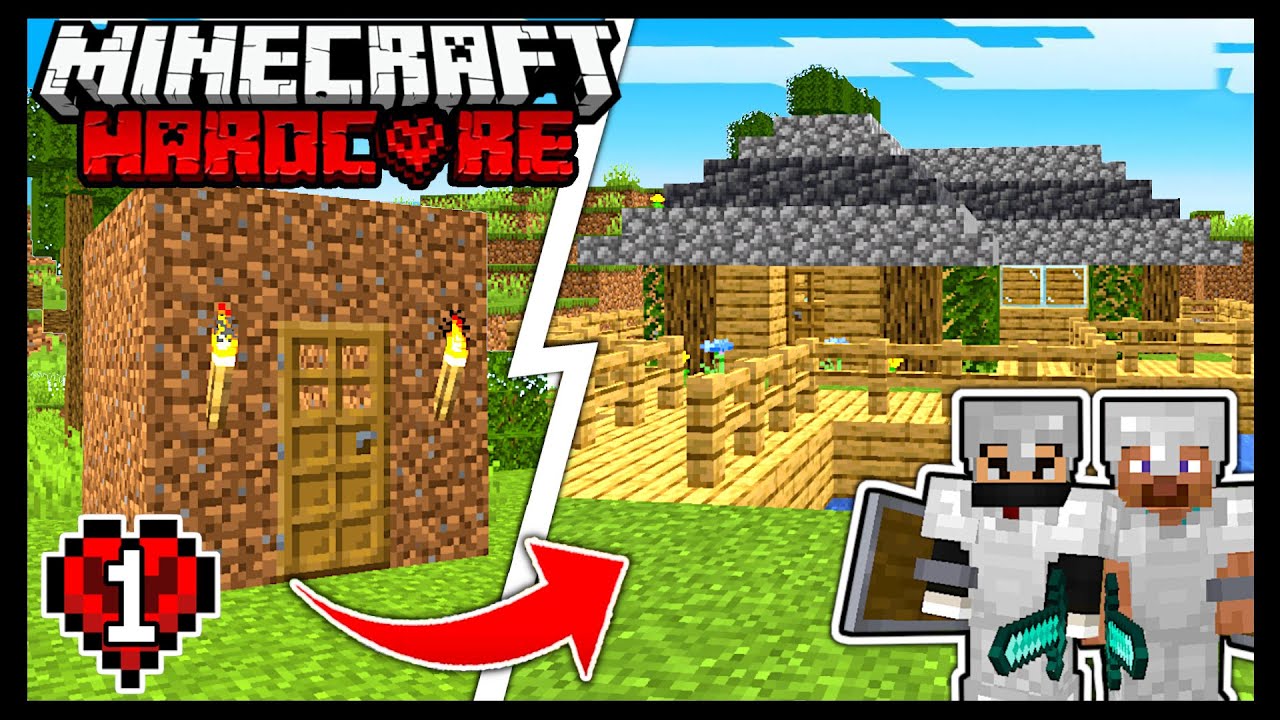 I played Hardcore Minecraft for the FIRST TIME EVER... (Minecraft ...