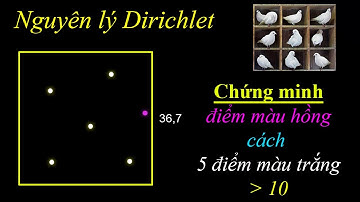TTV: Nguyên lý Dirichlet - CM 1 điểm nằm trong hình vuông cách 5 điểm lớn hơn 10