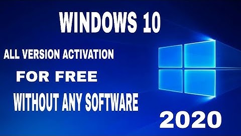 Permanently Activate Windows 10 All Version For Free Without Any Software