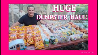 DUMPSTER DIVING FOR FREE FOOD ~ HUGE ALDI DUMPSTER HAUL!