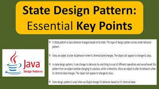 State Design Pattern: Essential Key Points
