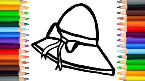 How to draw hat easy step by step Basic simple drawing tutorial for beginners Drawing videos easy