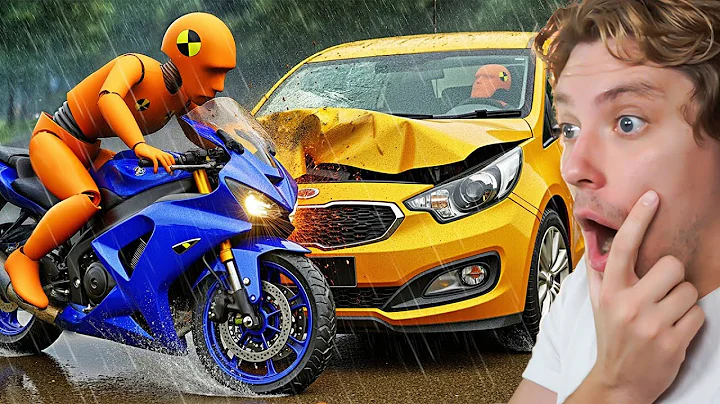 Reacting To SCARY Crashes in the Rain (beamNG)