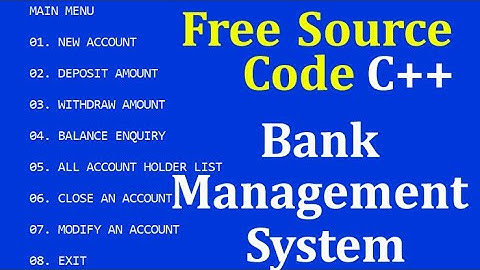 C++ Project Bank Management System Project Using C++ By Shahzad khan Meo
