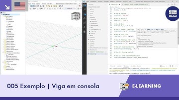 [EN] Programação com RFEM 6 e Python | 005 Exemplo | Viga em consola