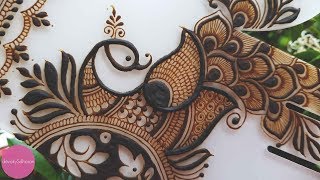 Peacock henna/mehendi design| Henna tutorials, classes and lessons by Devaky S Dharan