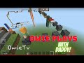 Owie Plays Minecraft Parkour Map Challenge Survival with my Noob Daddy