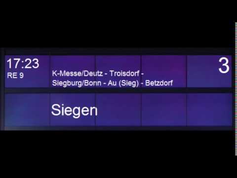 Blechelse Köln Hbf RE 9 nach Siegen