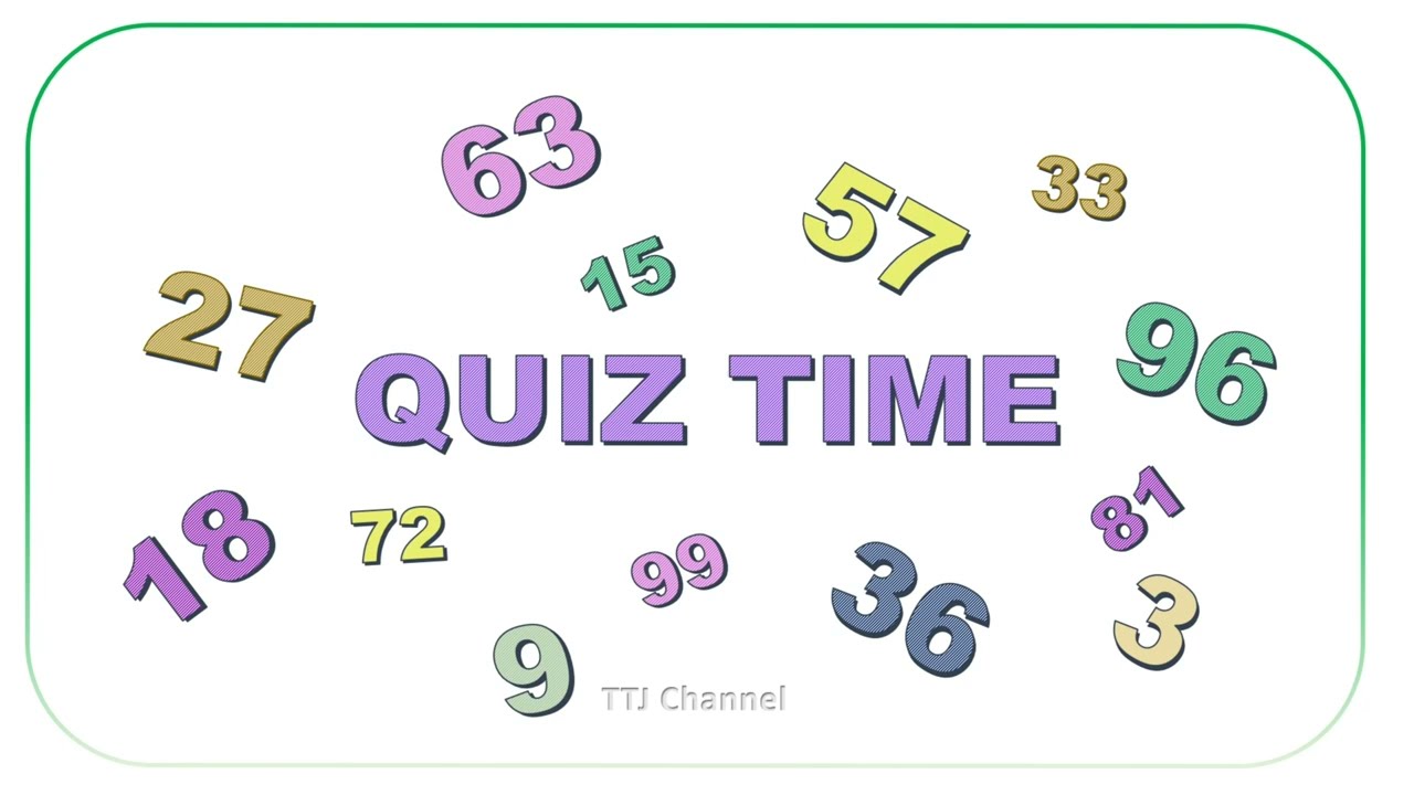 Quiz Time for Multiplication Table 6 | 