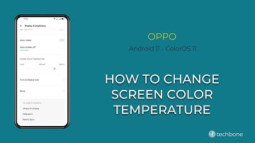 How to Change Screen Color Temperature - Oppo [Android 11 - ColorOS 11]
