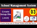 Create Setup (.EXE) file With attaching SQL Database .mdf| SMS VB.NET Project| CODERBABA