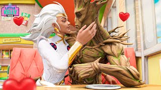 GROOT HAS A SECRET CRUSH ON STORM| Fortnite Short Film