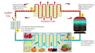 how household refrigerator works ? animated explanation