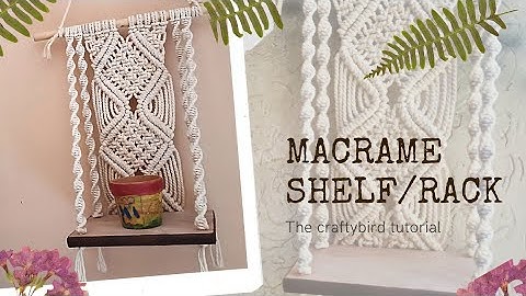 Macrame shelf/macrame rack