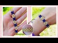 💙 DIY| Lindas y Delicadas Pulseras con Cristales y Mostacillas/Seed Bead and Crystal Bracelet.