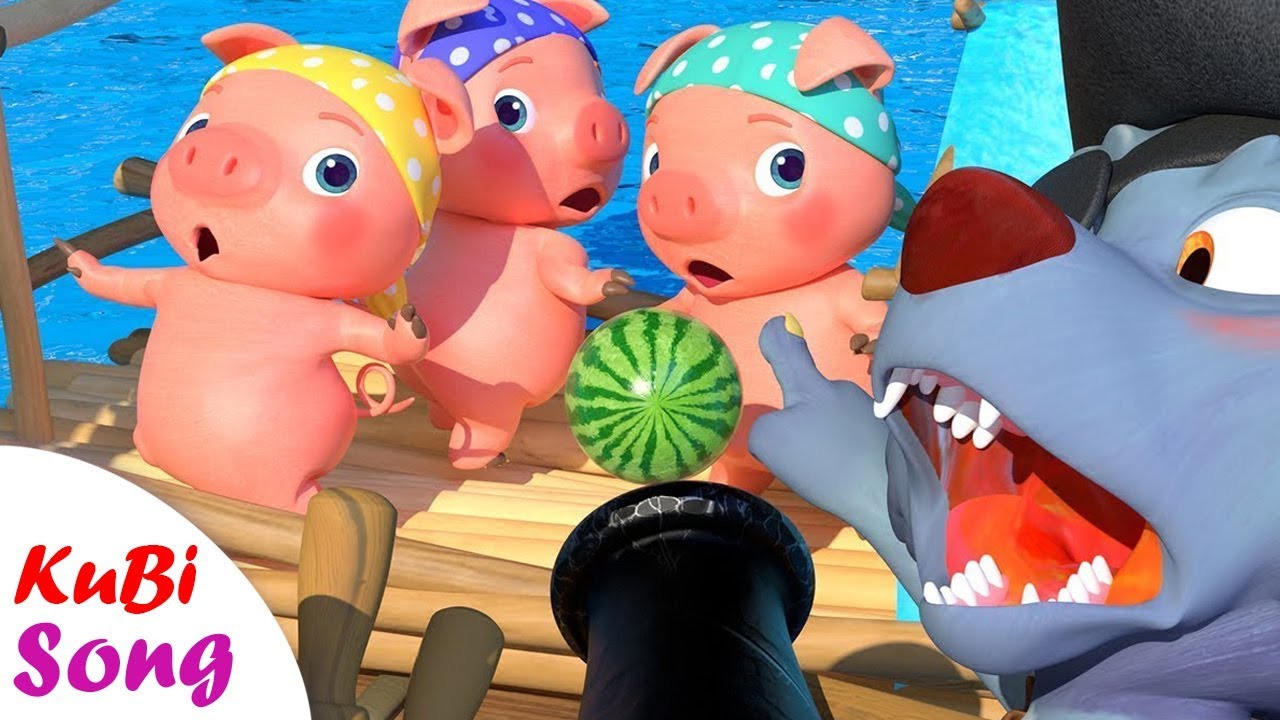 Three Little Pigs💥 Education Song Phonics & Words For Preschool