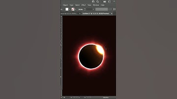 Create Solar Eclipse Design #Illustrator #shorts