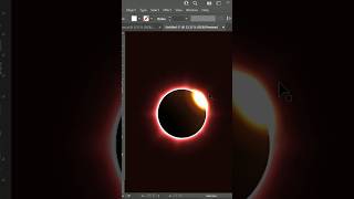 Create Solar Eclipse Design #Illustrator #shorts