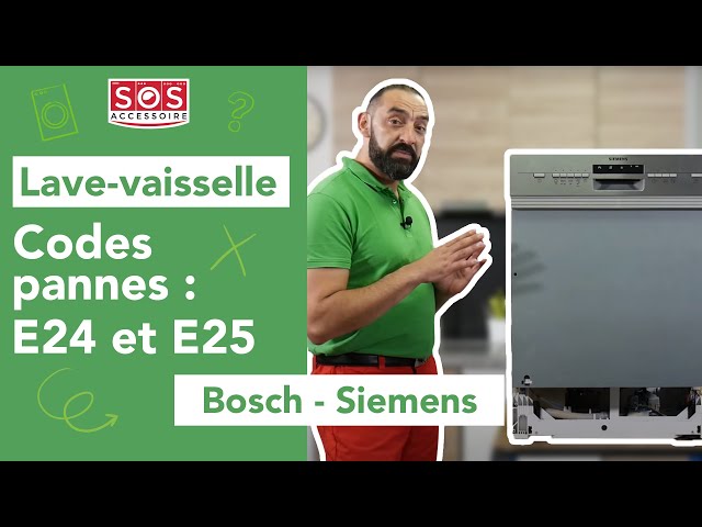 Pourquoi mon lave-vaisselle Bosch / Siemens affiche un code panne