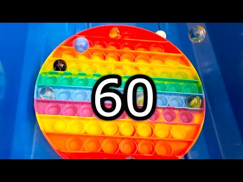 1 Minute Timer | Bumpy Marble Track