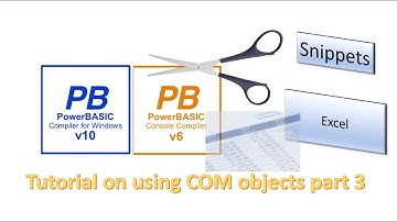 PowerBasic Snippets - Tutorial on the use of COM to access Excel and spreadsheets - part 3