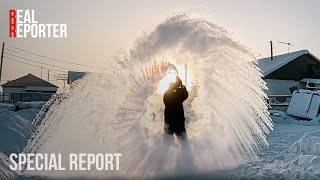 Water freezes INSTANTLY. Everyday life in the coldest place on Earth, Oymyakon