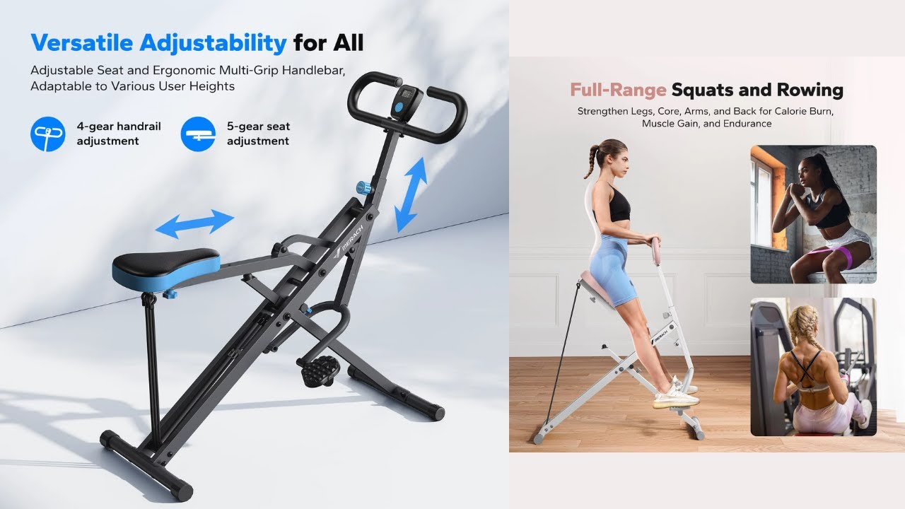 MERACH Squat Machine 2-in-1 Review | Squat & Rowing Machine | Glute ...