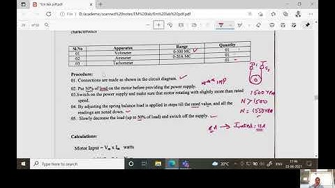 Load Test on DC Series Motor Theory