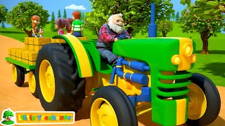 Wheels On the Tractor - Learn Farm Animals with Rhyme & Baby Song