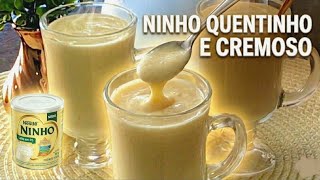 NINHO QUENTINHO E CREMOSO, BEBIDA QUENTE DE NINHO E CHOCOLATE BRANCO PRA ESQUENTAR NESSE FRIO!