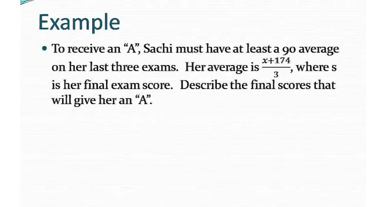 A2 1.6 Solving Linear Inequalities