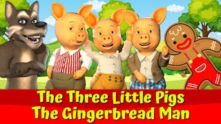 The Three Little Pigs And The Big Bad Wolf 🐷🐺 I The Gingerbread Man I English Fairytale For Kids