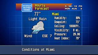 Miami • August 3 2026 | Vaporwave Weather Broadcast screenshot 2