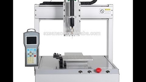 How to setting program on glue automatic dispensing robot